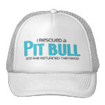 I Rescued a Pit Bull (Female Dog) Trucker Hat