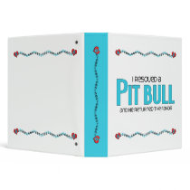 I Rescued a Pit Bull (Male Dog) Vinyl Binders