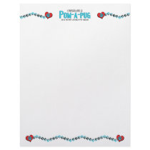 I Rescued a Pom-A-Pug (Male) Dog Adoption Design Letterhead
