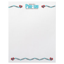 I Rescued a Poo-Shi (Female) Dog Adoption Design Letterhead