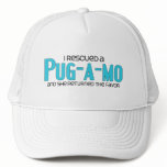 I Rescued a Pug-A-Mo (Female) Dog Adoption Design Hats