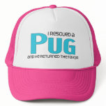 I Rescued a Pug (Male Dog) Mesh Hats