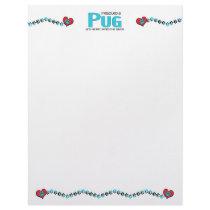 I Rescued a Pug (Male Dog) Letterhead Template