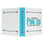 I Rescued a Pug-Zu (Male) Dog Adoption Design 3 Ring Binder