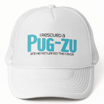 I Rescued a Pug-Zu (Male) Dog Adoption Design Hats