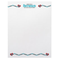 I Rescued a Rottweiler (Male Dog) Letterhead Template