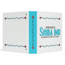I Rescued a Shiba Inu (Male Dog) 3 Ring Binders