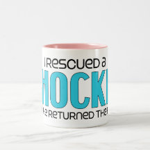 I Rescued a Shocker (Female) Dog Adoption Design Coffee Mug