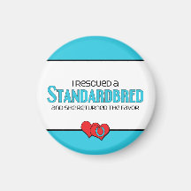 I Rescued a Standardbred (Female Horse) Refrigerator Magnet