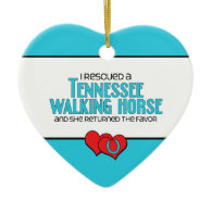 I Rescued a Tennessee Walking Horse (Female Horse) Ornament