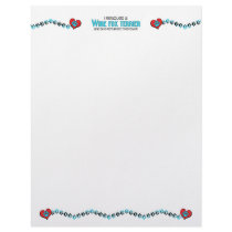 I Rescued a Wire Fox Terrier (Female Dog) Custom Letterhead