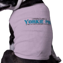 I Rescued a Yorkie Poo (Male) Dog Adoption Design Pet Tshirt