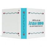 I Rescued an Afghan Hound (Male Dog) Vinyl Binder