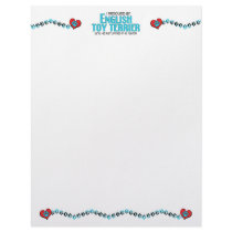 I Rescued an English Toy Terrier (Male Dog) Letterhead Template