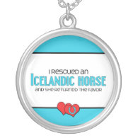 I Rescued an Icelandic Horse (Female Horse) Personalized Necklace