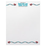I Rescued an Irish Red and White Setter (Female) Letterhead Template