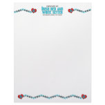 I Rescued an Irish Red and White Setter (Male Dog) Custom Letterhead