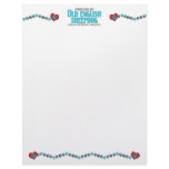 I Rescued an Old English Sheepdog (Female Dog) Letterhead Design