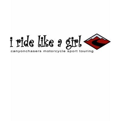 I ride like a girl - can you? T-shirt by canyonchaser