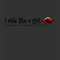 I ride like a girl - can you? t-shirts by canyonchaser I ride like a girl - can you? t-shirts