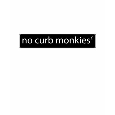i Ride Like a Girl - No Curb Monkeys - Sportbike Tee Shirt by sashamartin
