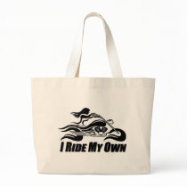 I Ride My Own Canvas Bag