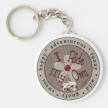 I Ride My Own (Cirlce) - Keychain