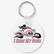 I Ride My Own w/ Pink Accents keychains