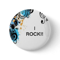 I ROCK!!! PINBACK BUTTON