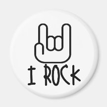 I Rock! Fridge Magnets