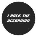 I Rock the Accordion Sticker
