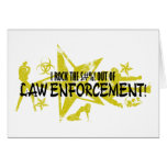 I ROCK THE S#%!- LAW ENFORCEMENT GREETING CARD