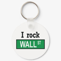 I rock Wall Street - Keychain