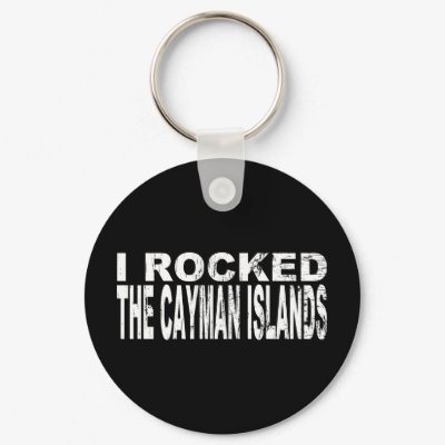 I Rocked Cayman Islands Keychain by worldtees