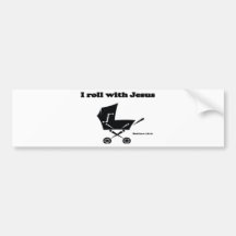 I Roll with Jesus Bumper Sticker