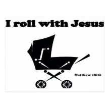 I Roll with Jesus Post Card