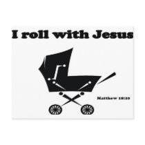 I Roll with Jesus Post Card