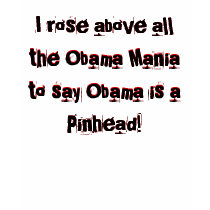 I rose above all the Obama Mania to say Obama ... t-shirts by jenniekurono I rose above all the Obama Mania to say Obama ... t-shirts