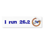   I run 26.2 Bumper Sticker