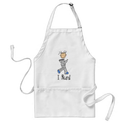 I Run Apron by stick_figures