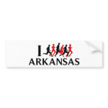 I RUN ARKANSAS BUMPER STICKER