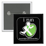 i Run Because Non-Hodgkin's Lymphoma Matters Pinback Buttons