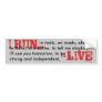 I RUN bumper Bumper Stickers