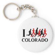 I RUN COLORADO KEY CHAINS