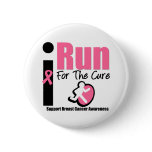 I Run For Breast Cancer Awareness Gifts Buttons