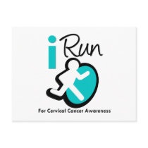 I Run For Cervical Cancer Awareness postcards