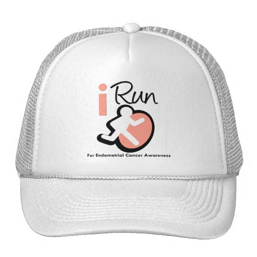 I Run For Endometrial Cancer Awareness Mesh Hats