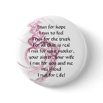 I Run for Life buttons