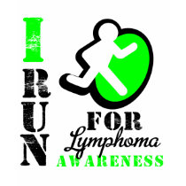 I Run For Lymphoma Awareness t-shirts by cancerapparel I Run For Lymphoma Awareness t-shirts