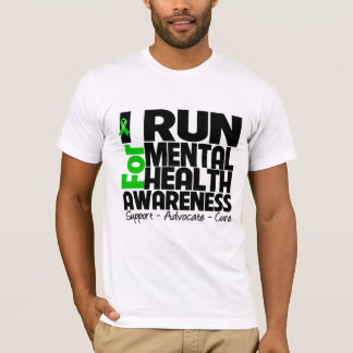 running is mental t shirt